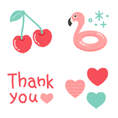 ふわふわ♡ラブリーな絵文字 5の絵文字メイン画像