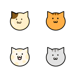 [LINE絵文字] The Colorful Cats Emojiの画像