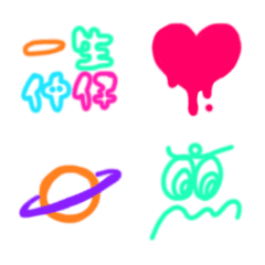 [LINE絵文字] manmaru gal emojiの画像
