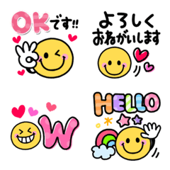 [LINE絵文字] スマイル♡スタンプ絵文字の画像