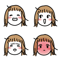 [LINE絵文字] ペキ男とガサ女のガサちゃんの画像