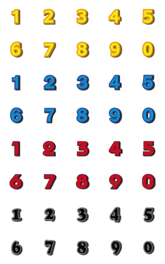 [LINE絵文字]Number emoji 42の画像一覧