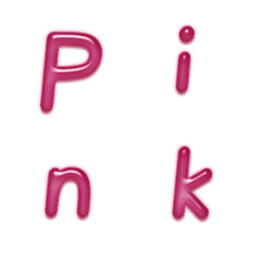 [LINE絵文字] Pink gel wordの画像