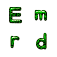 [LINE絵文字] Emerald wordの画像