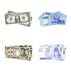 [LINE絵文字] 漫画の貨幣（通貨、カレンシー）の画像