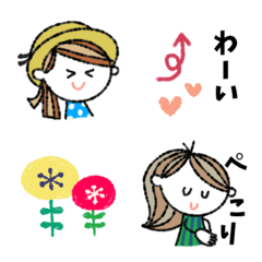 [LINE絵文字] 毎日ことば、オトナ女子♡絵文字♡ミニspの画像