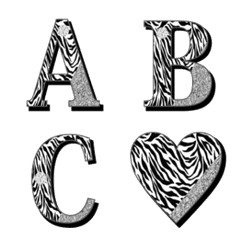zebra ＆ jewelry emojiの絵文字メイン画像