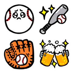 [LINE絵文字] 野球好きに使える絵文字の画像