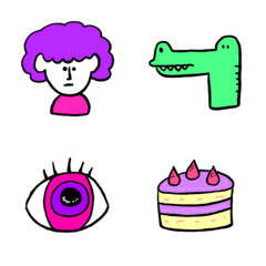 カラフル絵文字！個性的かも。の絵文字メイン画像