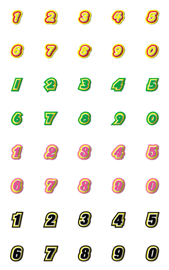 [LINE絵文字]Number emoji 44の画像一覧