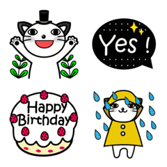 [LINE絵文字] ボビーキャット 楽しい毎日 Emoji (2)の画像