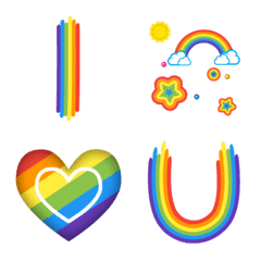 [LINE絵文字] Rainbow Font for Special Messagesの画像