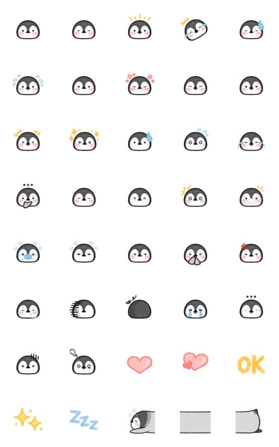 [LINE絵文字]Pinguin Emojiの画像一覧
