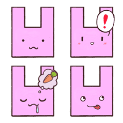 [LINE絵文字] ゆるっと伝えるしかくいどうぶつの画像