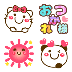 [LINE絵文字] かわいい動物達と天気❤敬語にもなる絵文字の画像