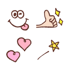 [LINE絵文字] 【シンプルに使える絵文字たち】の画像