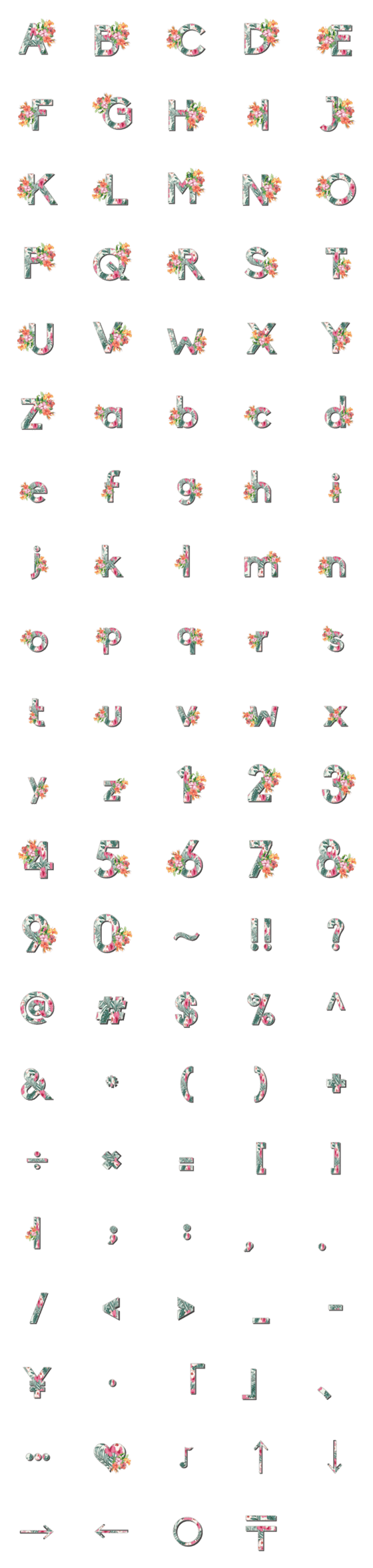 [LINE絵文字]hawaii aloha emoji2の画像一覧