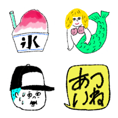 [LINE絵文字] 毎日使える絵文字//夏の画像