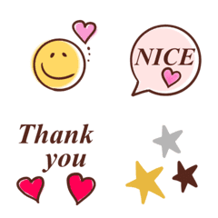 [LINE絵文字] 【オシャレでcuteな絵文字たち】の画像