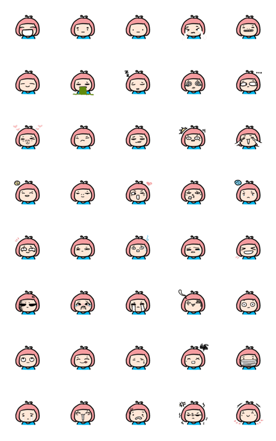 [LINE絵文字]MeiMei smileの画像一覧