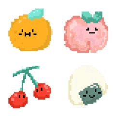 [LINE絵文字] Pixel art emoji cutieの画像