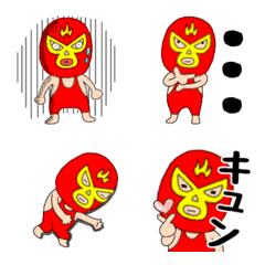 毎日使える 謎のレスラー5の絵文字メイン画像