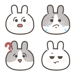 [LINE絵文字] HITOMI's rabbit emojiの画像