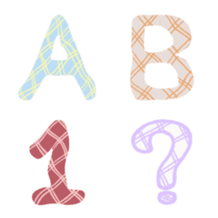 Pastel checkered alphabet :)-メイン画像