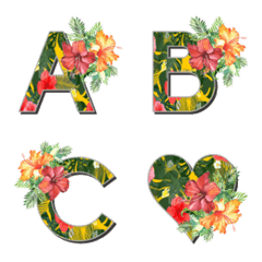 [LINE絵文字] hawaii aloha emoji3の画像