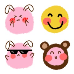[LINE絵文字] Emoji : The little bunnyの画像