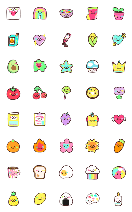 [LINE絵文字]300% cute emojiの画像一覧