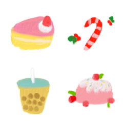 [LINE絵文字] Sweet Cake and candy : Emojiの画像