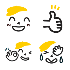 [LINE絵文字] 黄色い帽子ボーイの画像