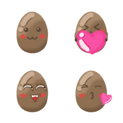 [LINE絵文字] Emoji Stickers of Marinated Eggsの画像