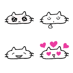 [LINE絵文字] ゆる猫のありふれた絵文字の画像