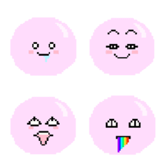 QQ Funny Pinky Jelly Beans Pixel emoji