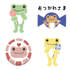 [LINE絵文字] pickles the frog candyの画像