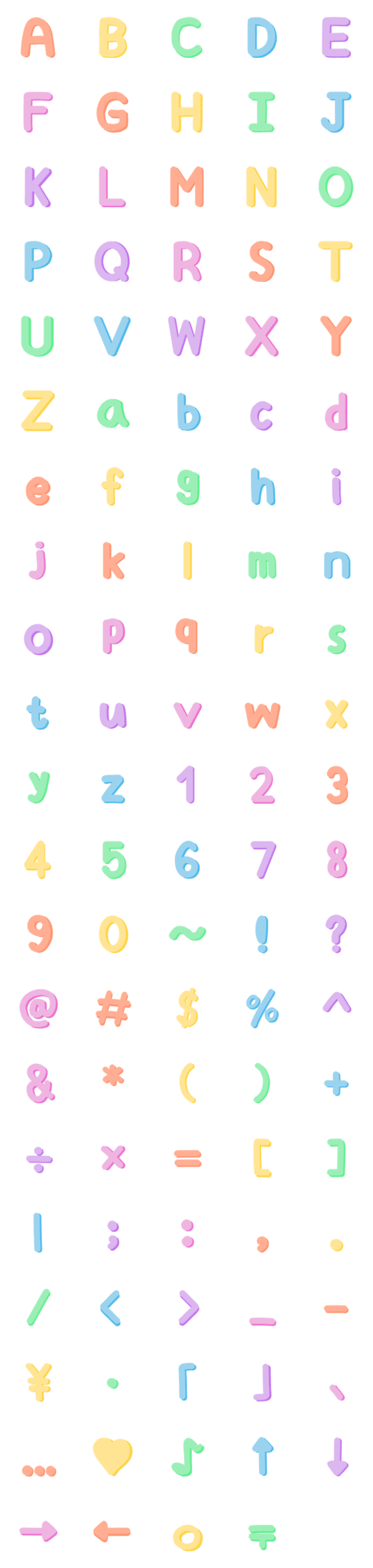 [LINE絵文字]alphabet number symbol 9の画像一覧