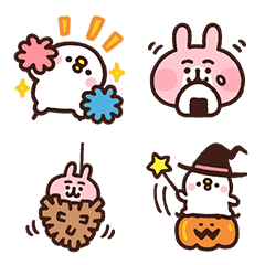 [LINE絵文字] カナヘイの小動物ハロウィン絵文字の画像