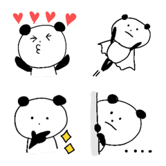 [LINE絵文字] ゆるゆるパンダスタンプの画像