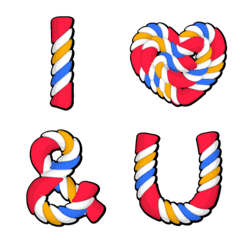 [LINE絵文字] Candy Font for Special Messages V.2の画像