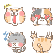 [LINE絵文字] かわいいねこちゃんブラザーズの画像