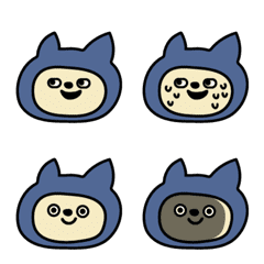 [LINE絵文字] Ninja cat emojiの画像