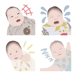 [LINE絵文字] ゆるーいふわっと絵文字28の画像