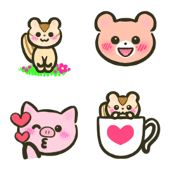 [LINE絵文字] りーちゃんとお友達⭐︎絵文字の画像