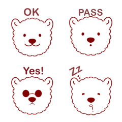 [LINE絵文字] Cotton bear bearの画像