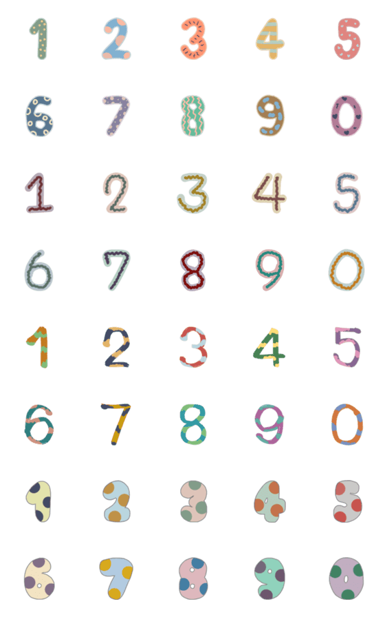 [LINE絵文字]Numbers emoji numbersの画像一覧