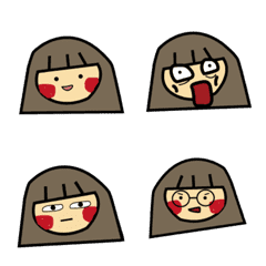[LINE絵文字] The happy and fat girlの画像