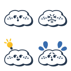 Cloud cloud emoji