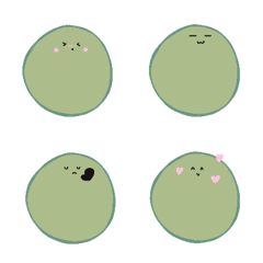 [LINE絵文字] BEBI GREEN CIRCLE Emojiの画像